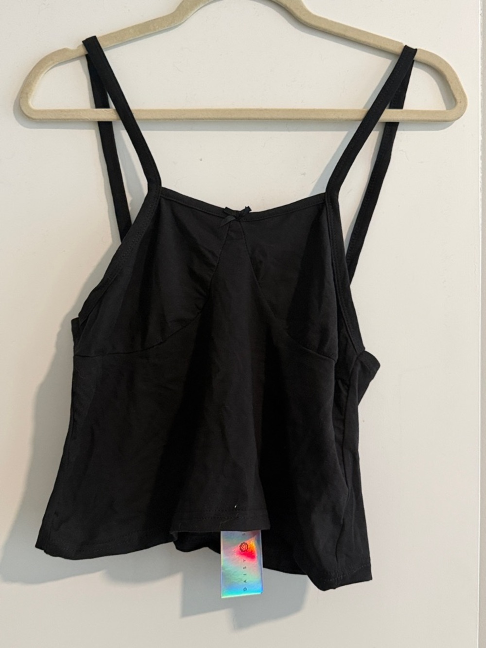 Women's Black Spaghetti-Strap Cami